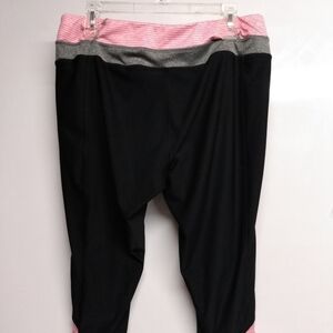 RBX Active Leggings Capri, sz 1X, Black, pre-owned